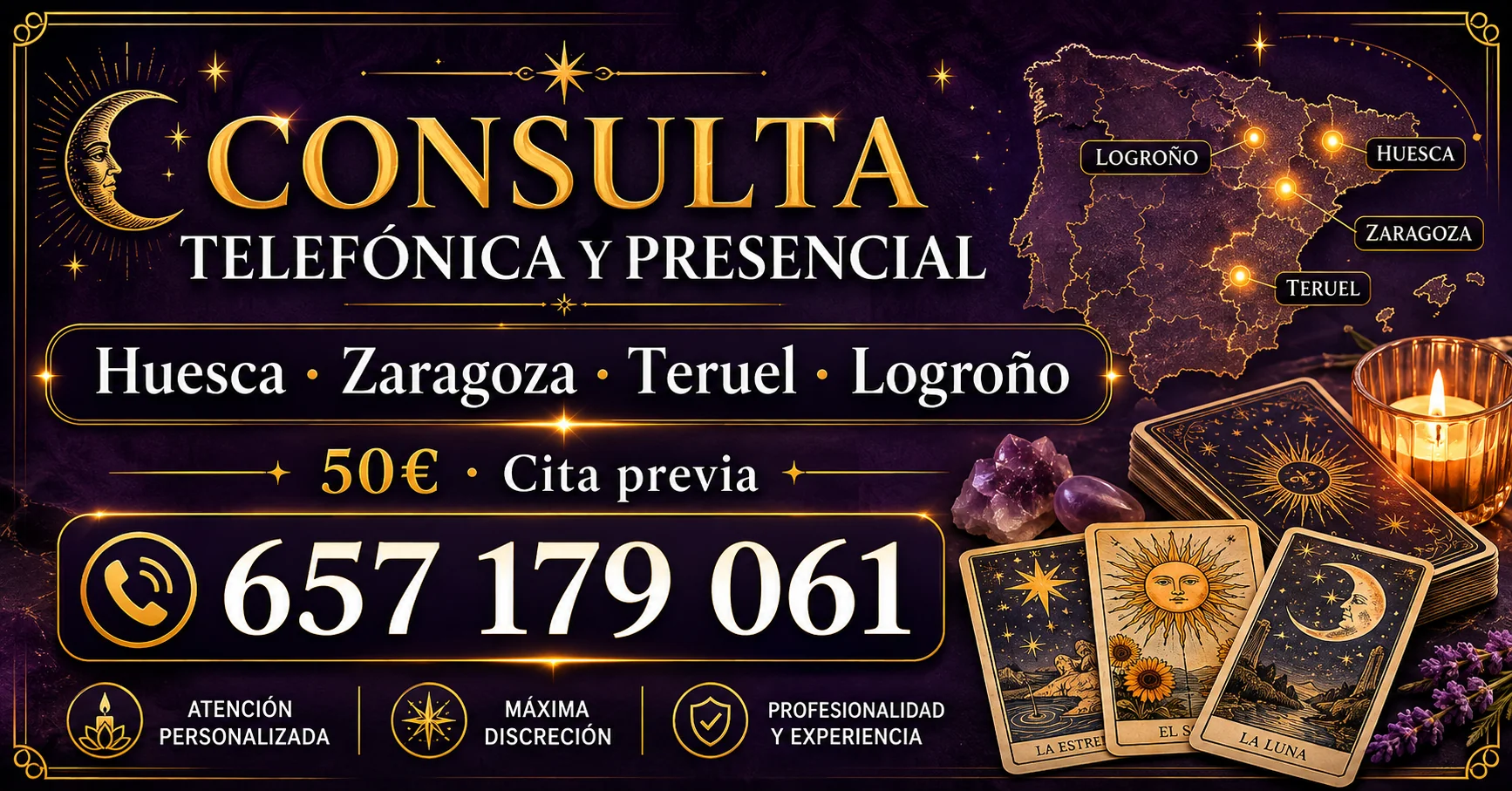 Consultas presenciales en Huesca, Zaragoza, Teruel y Logroño